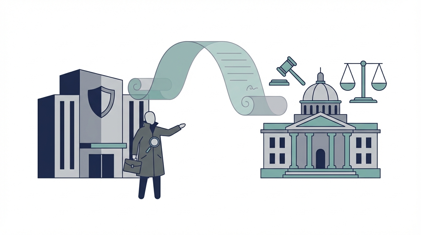 Agency enforcement and judicial review illustration