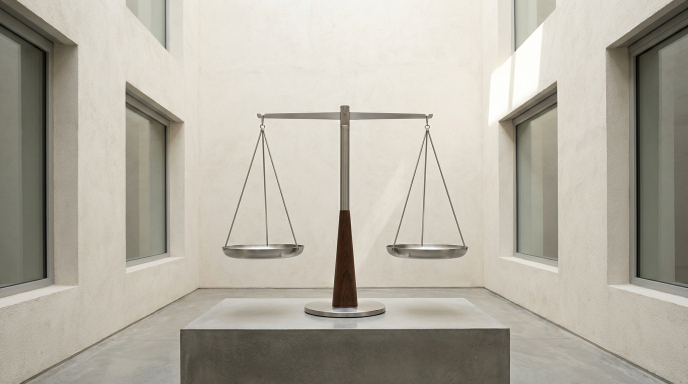 A simple, modern graphic of the scales of justice, symbolizing the legal influence of the CJEU on GDPR enforcement.