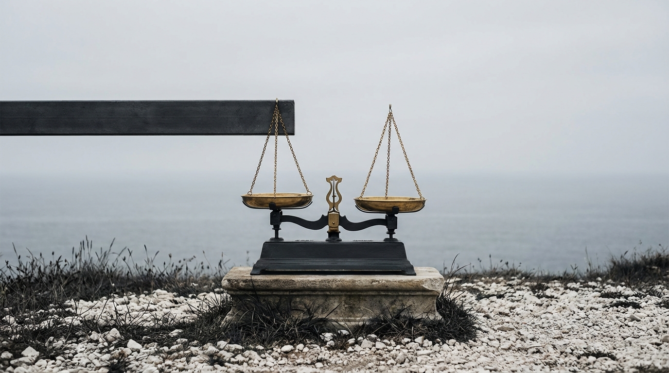 Scales of justice symbolizing a legal cap on damages